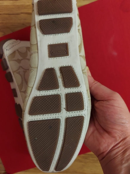 Coach Ballet Flat light khaki & cream size 8 - Picture 5 of 8